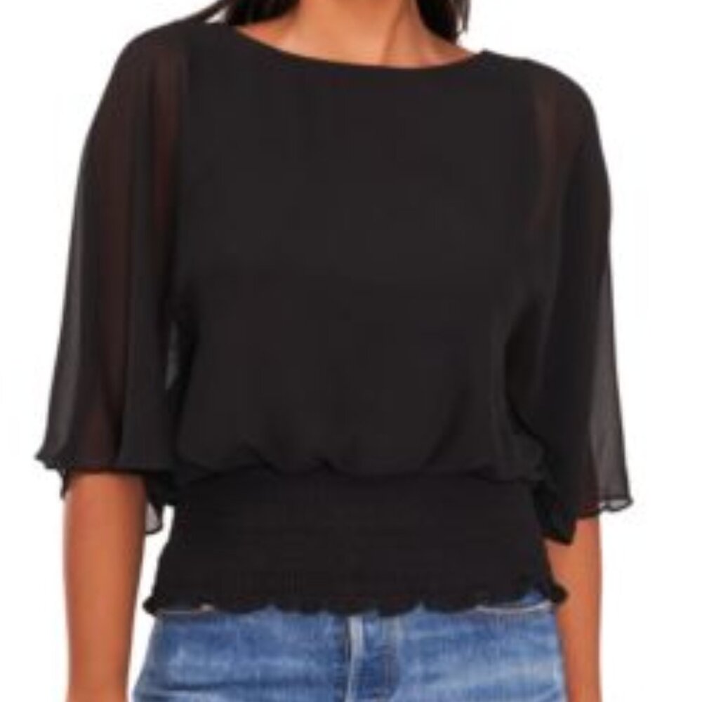 Sam & Jess Petite Flutter Sleeve Top